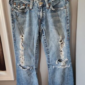 Distressed Blue Women's Jeans